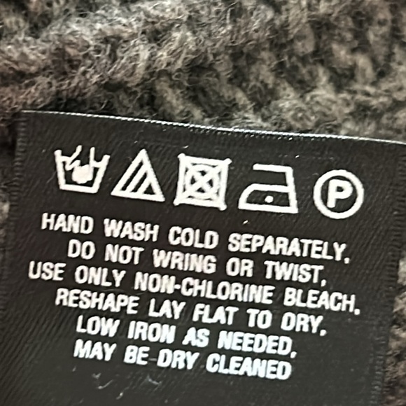 Anthro Moth Derry Plaid & Cable Knit Zip Front Hoodie Sweater/Jacket - Picture 11 of 14